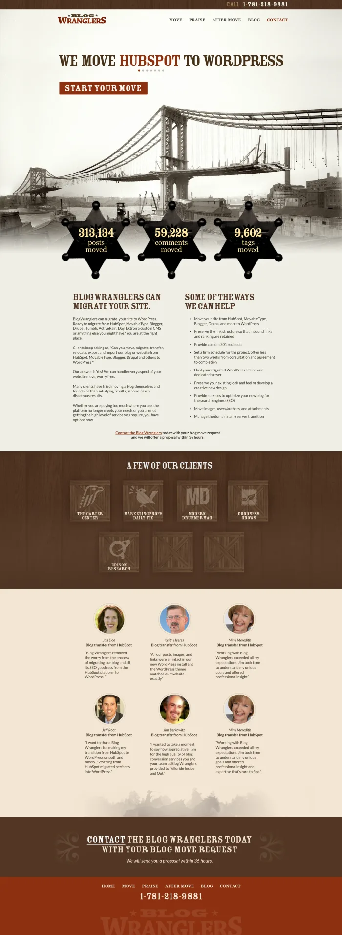 Blog Wranglers homepage