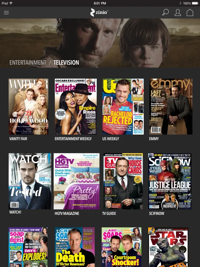 Entertainment / Television magazine covers